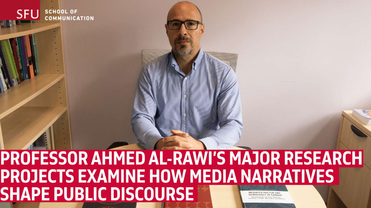 Professor Ahmed Al-Rawi&rsquo;s major research projects examine how media narratives shape public discourse on key topics