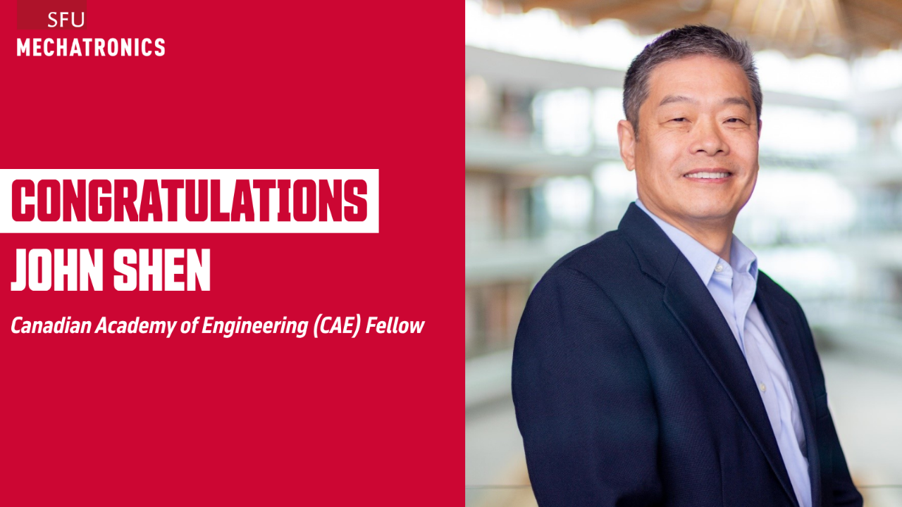 Mechatronics professor elected as Fellow of the Canadian Academy of Engineering 