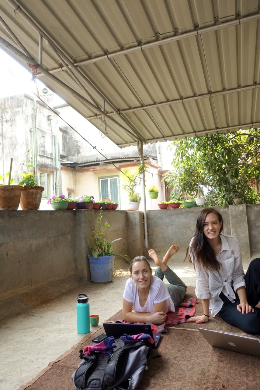 Working from the rooftop