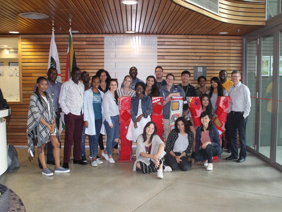 Angela Kaida and her field school students
