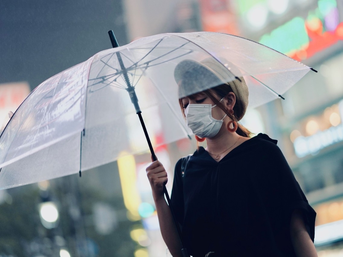 woman wearing mask woman wearing mask