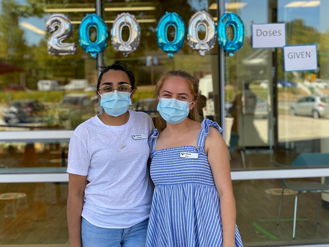 Sharon Kular and Olivia Tomlinson