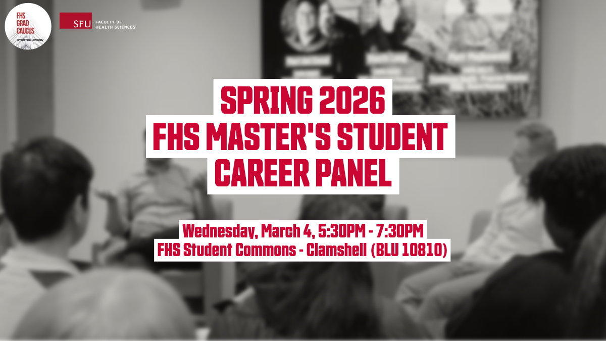 March 4: Spring 2026 Master's Student Career Panel