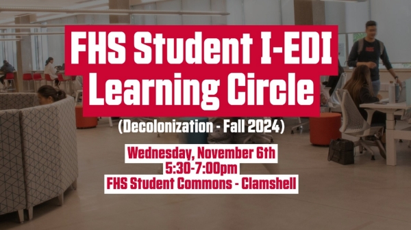 Nov 6: Fall FHS Student I-EDI Learning Circle