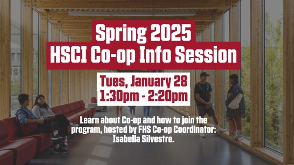HSCI Co-op Info Session - Spring 2025