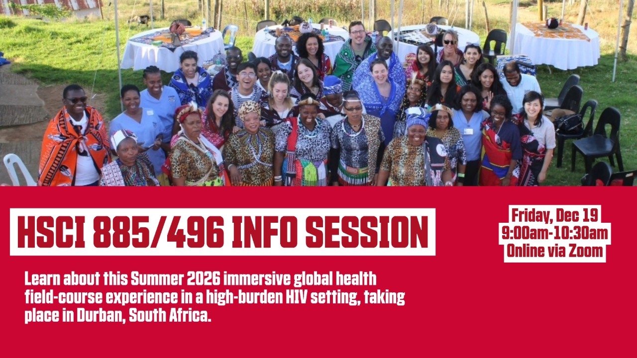 Dec 19: Field School Info Session: HSCI 885/496 [SFU-SANTHE] 