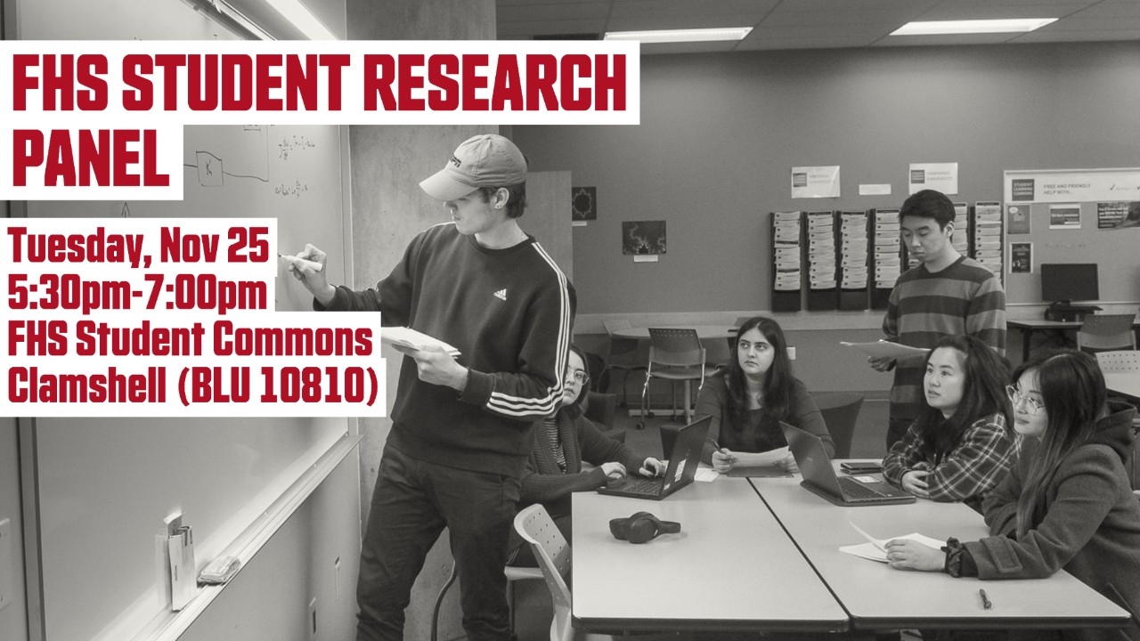 Nov 25: FHS Student Research Panel