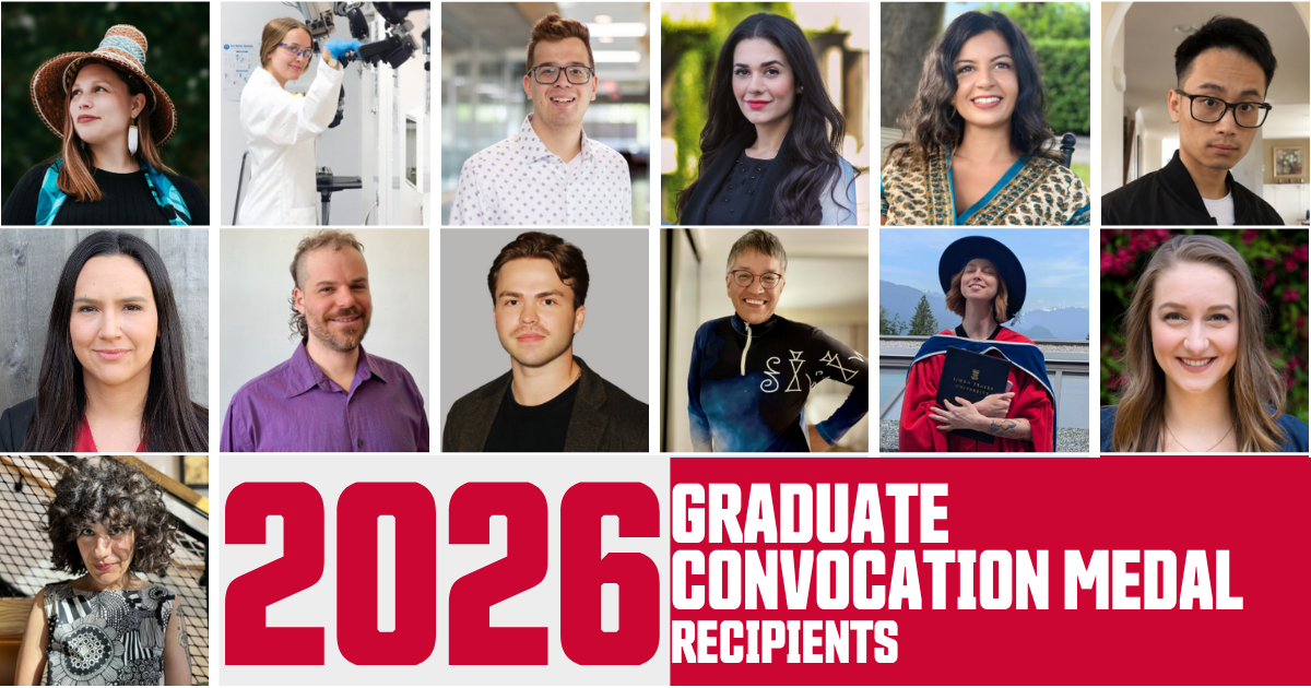 Graduate Convocation Medal Award Recipients 2026